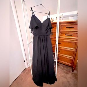 Women's Off The Shoulder Pleated Bridesmaid Dress